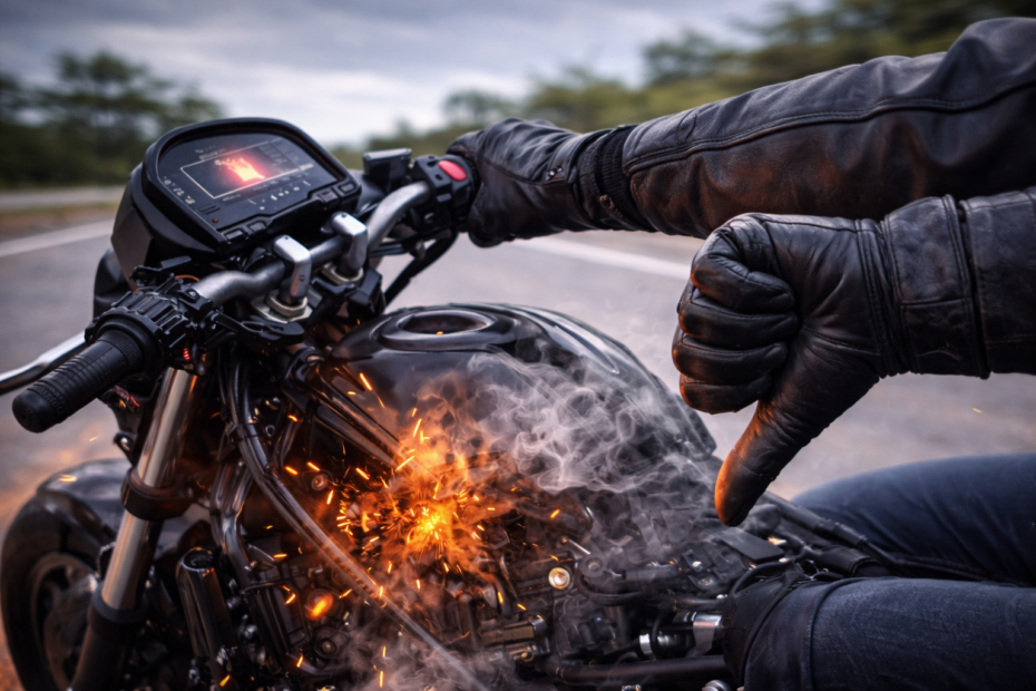 moto falhando ao acelerar