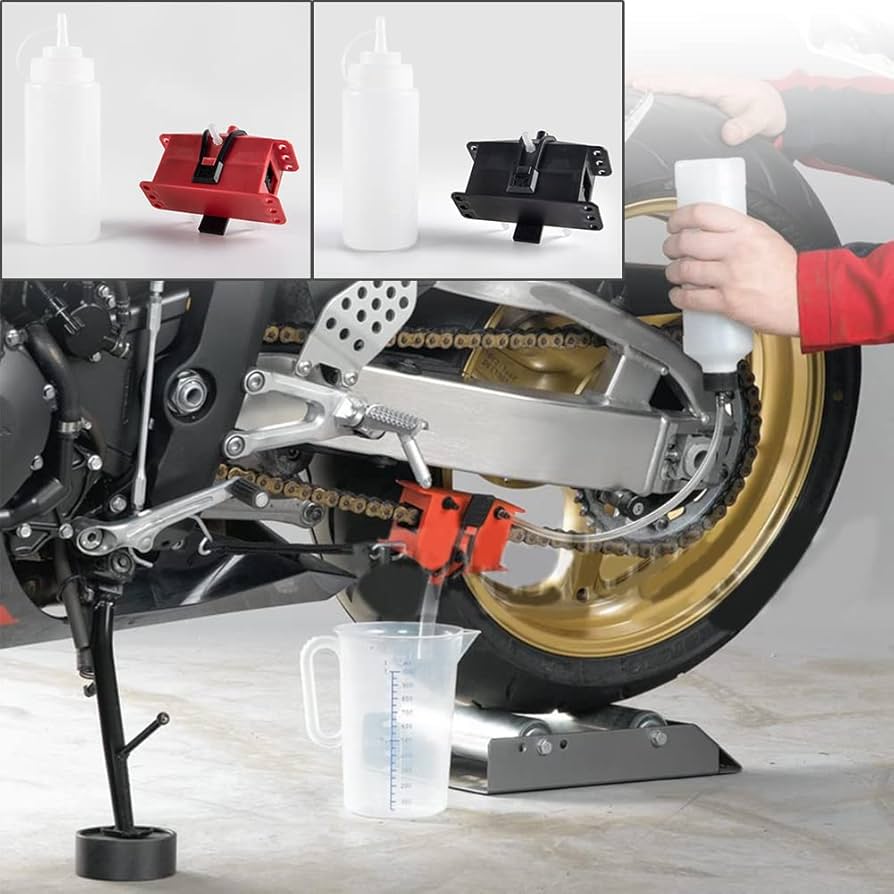 como limpar e lubrificar a corrente da moto